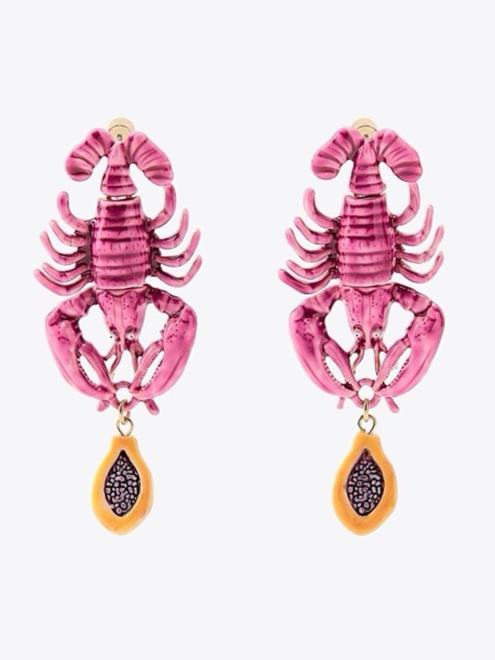 Zara lobster earrings NWT